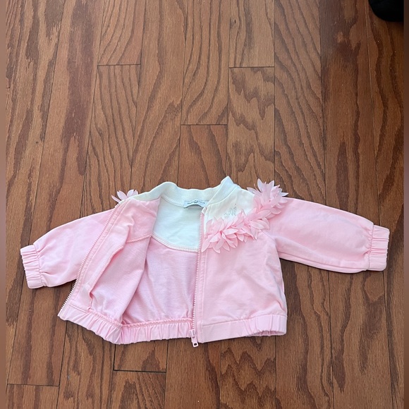 MONNALISA Baby Pink Cardigan+Dress - Picture 11 of 14